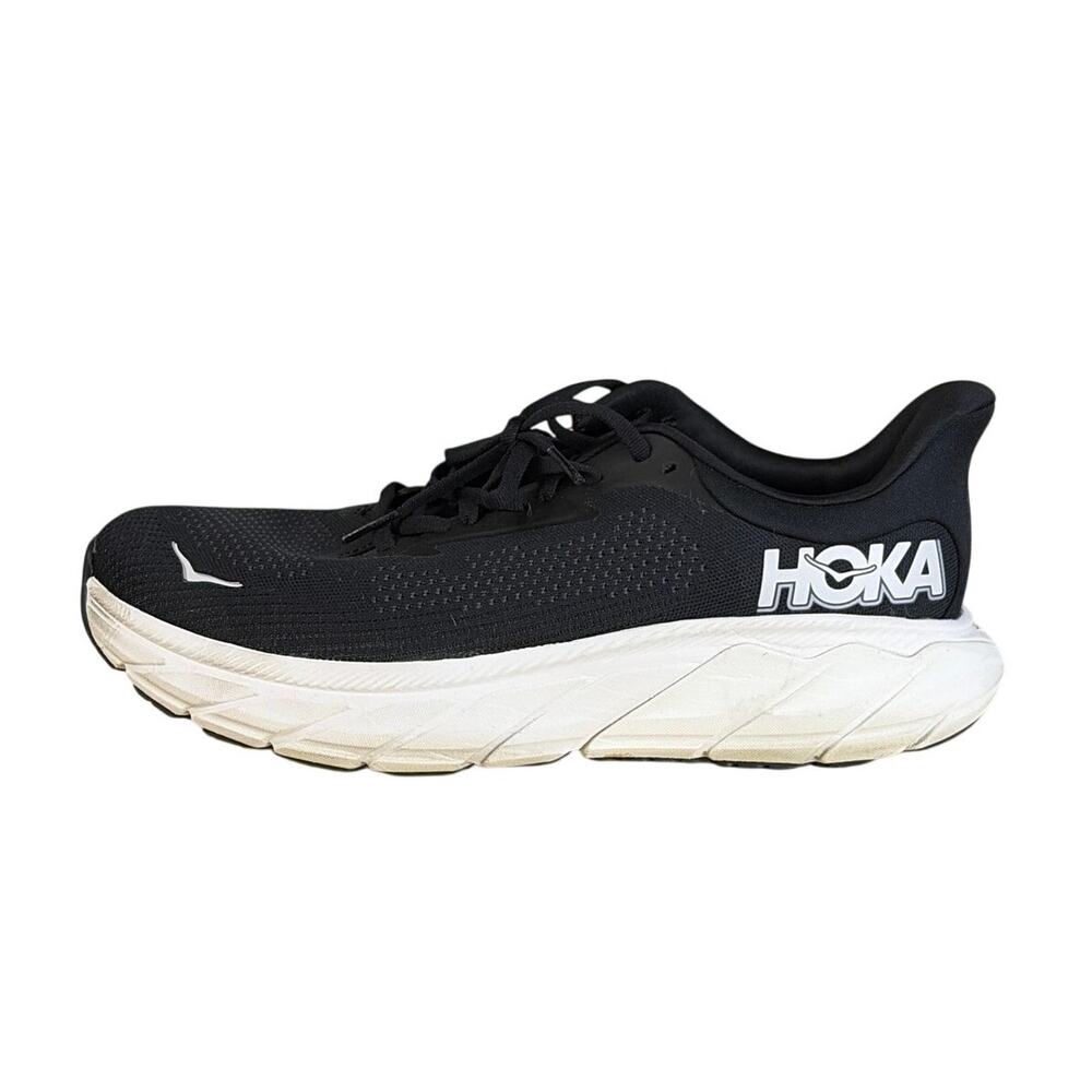 HOKA Arahi 7 Black White Running Shoes Womens 10.5 Walking Comfort